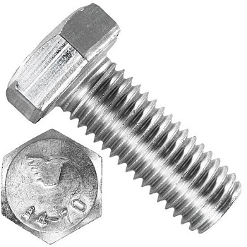 Болт шестигранный М24х170 DIN 933 нержавеющая сталь А4-80